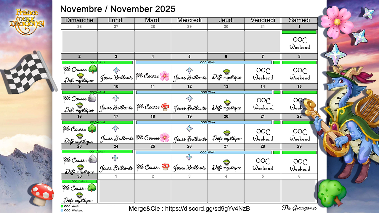  Novembre dans Merge Dragons !!