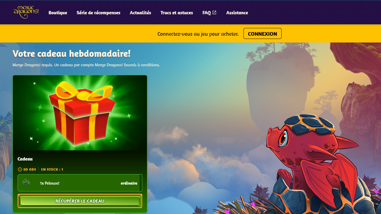 La boutique en ligne de Merge Dragons